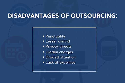 disadvantages of outsourcing